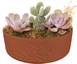 Theebby Beton Eskitme Seramik Saksı Terracota 